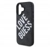 Guess PU Leather 4G Big Love Logo Apple iPhone 16 Magsafe kompatibilis hátlap tok, fekete