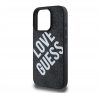 Guess PU Leather 4G Big Love Logo Apple iPhone 16 Pro Magsafe kompatibilis hátlap tok, fekete