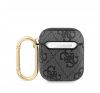 Guess 4G Script PC/PU Apple AirPods 1/2 hátlap tok, fekete