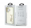 Karl Lagerfeld Metal Signature Apple iPhone 16 hátlap tok, arany KLHCP16SPFMFBKMD