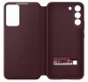 Samsung Galaxy S22+ Clear View Cover, gyári flip tok, burgundi, EF-ZS906CE