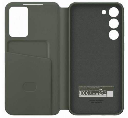 Samsung Galaxy S23+ Smart View Wallet, gyári flip tok, zöld, EF-ZS916CG