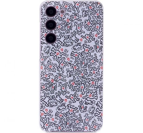 Samsung Galaxy S23 Ultra Keith Haring gyári tok, levendula lila (GP-FPS916AMCBY)