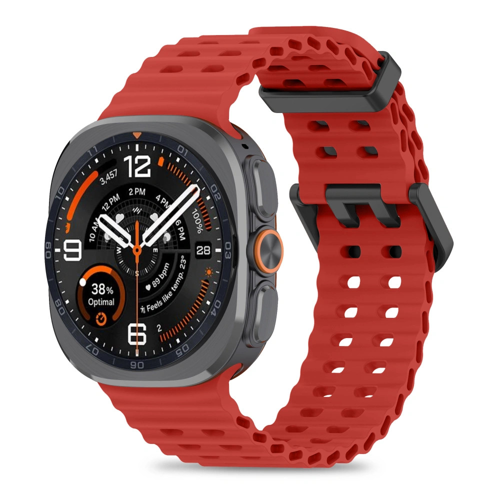 Tech-Protect IconBand Pro Samsung Galaxy Watch Ultra 2024 / 2026 (47mm) szilikon szíj, piros