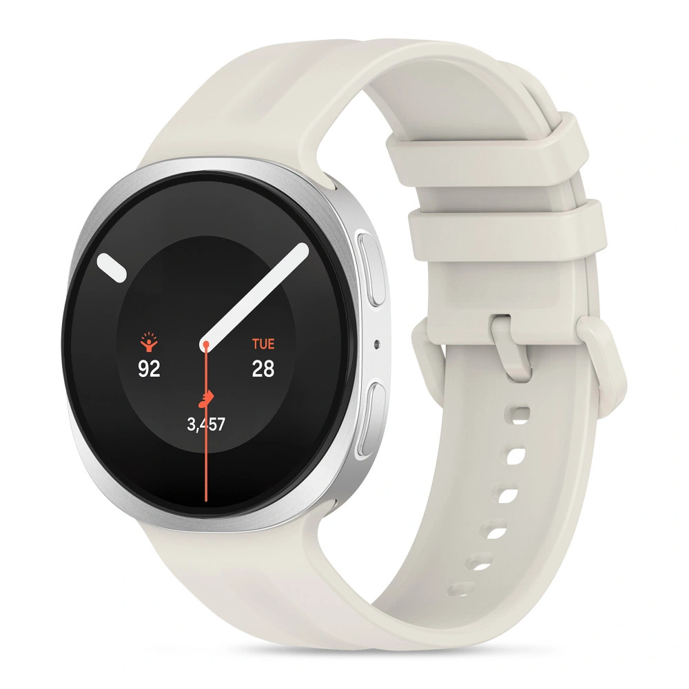 Tech-Protect Silicone Evo Samsung Galaxy Watch 8 / 9 / Classic (40/44/46mm) szilikon szíj, bézs