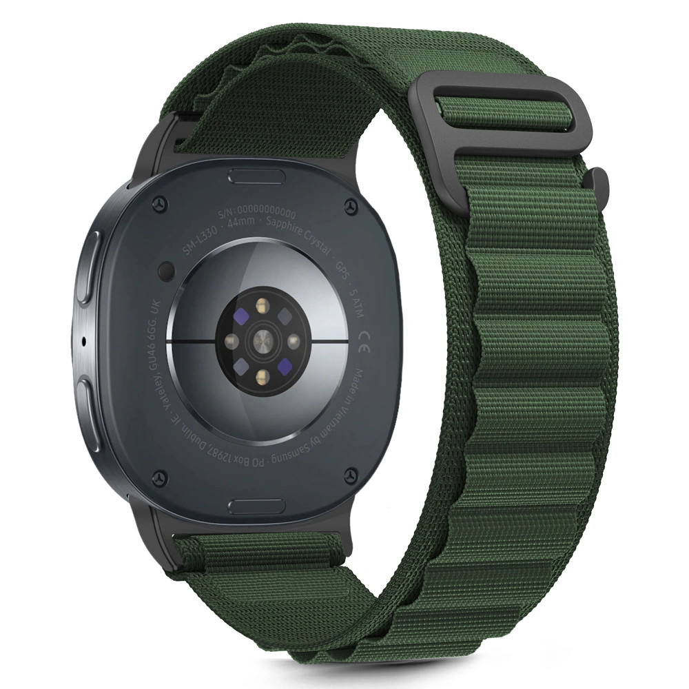 Tech-Protect Nylon Stripe Samsung Galaxy Watch 8 / 9 / Classic (40/44/46mm) szíj, zöld