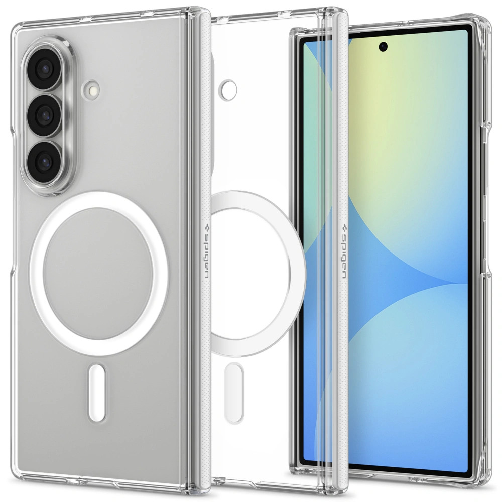 Spigen Airskin Zero Samsung Galaxy Z Fold 8 Ultra tok, MagSafe, Clear White, átlátszó