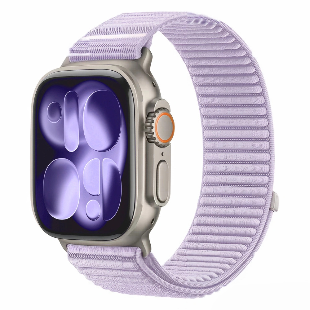 Tech-Protect Nylonloop Apple Watch 8 / 9 / 10 / 11 / 12 / SE / Ultra (44/45/46/49mm) szíj, szövet, lila
