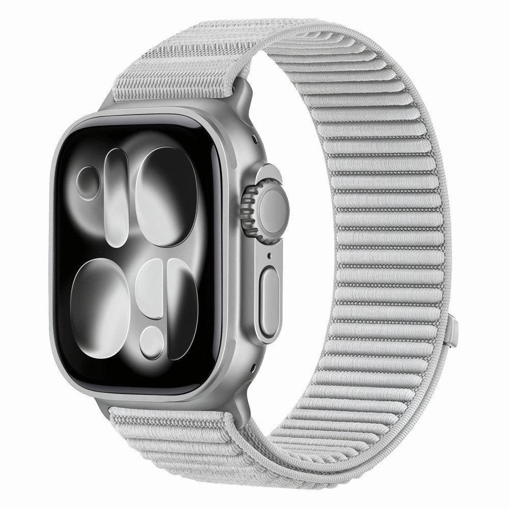 Tech-Protect Nylonloop Apple Watch 8 / 9 / 10 / 11 / 12 / SE / Ultra (44/45/46/49mm) szíj, szövet, szürke