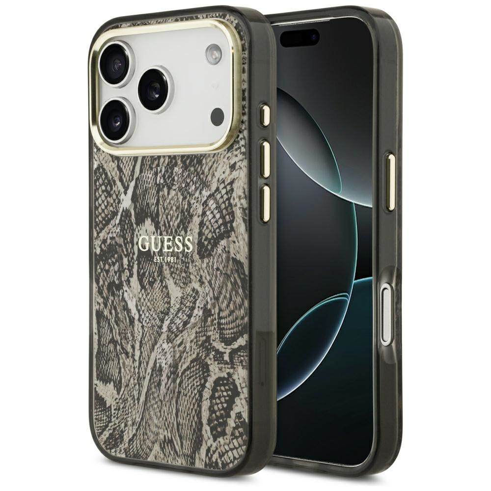 Guess Python Pattern Apple iPhone 18 Pro / 17 Pro tok, MagSafe, piton minta, barna